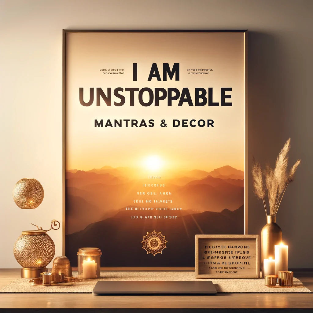 I Am Unstoppable Mantras & Decor