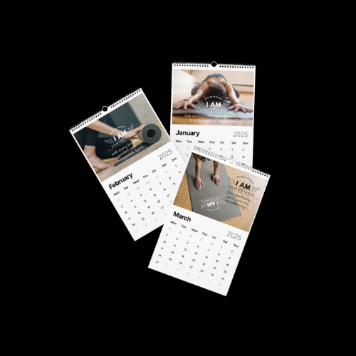 I Am Unstoppable 2025 ZinFlow Yoga Calendar (11x17) - FREE with $150+ Order!